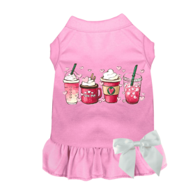 Valentine's Day Fun Dog Dress (Color: Pink, Size: X Small)