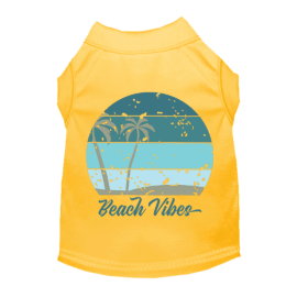 Beach Vibes Tee (Color: Yellow, Size: X Small)