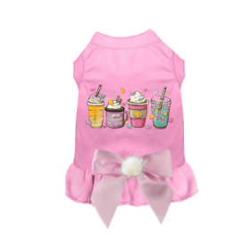 Easter Bunny Fun Dog Dress and Tee (Color: Pink, Size: X Small)