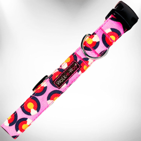 Colorado and Texas Dog Collars (Color: Colorado Pink, Size: XS 5/8" width fits 8-12" neck)