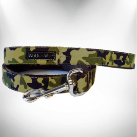 Camo Dog Leads (Color: Brown Camo, Size: THIN Lead 5/8" width- 5' length)