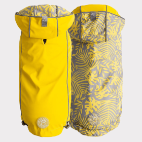 GF Pet Reversible ElastoFit Raincoat (Color: Yellow, Size: 2XS)