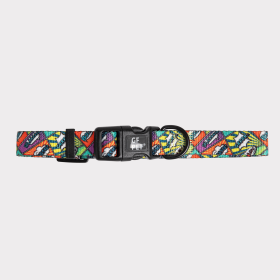 GF Pet  Printed Collar (Color: Comic Book, Size: large)