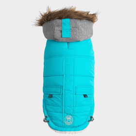 GF Pet  Winter Sailor Parka (Color: Aqua, Size: 2XL)