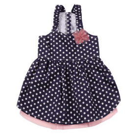 ESC Blue Polka Dot Dress (Size: Xsmall)