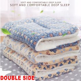 Reusable Dog Bed Thickened Pet Soft Fleece Mat (Color: 93S, Size: Size L)