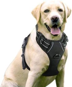 Dog Harness; No-Pull Pet Harness with 2 Leash Clips; Adjustable Soft Padded Dog Vest; Reflective No-Choke Pet Oxford Vest with Easy Control Handl (Color: Baby Blue, Size: X-Large)
