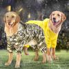 Golden hair raincoat dog Samoyed medium-sized large dog border dog raincoat
