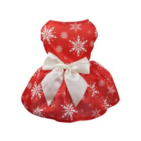 Christmas Dress for Small to Medium Dog (Color: Red, Size: XL)