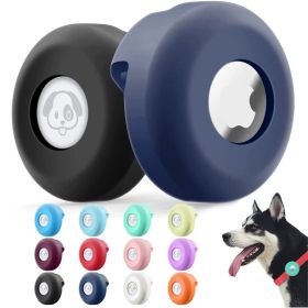 2pcs Silicone Airtag Case For Apple Cat Dog Collar Clip Cover Pet Anti-loss Locator Tracker Protective Sleeve Airtags Accessories (Color: Fluorescent Green, Size: 2pcs)