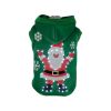 Pet Life LED Lighting Hands-Up-Santa Hooded Sweater