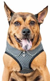 Pet Life 'Checkerwag' Checkered Buttoned Mesh Reversible And Breathable Adjustable Dog Harness (Size: small)