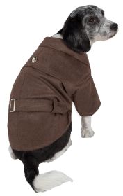 Galore Back-Buckled Fashion Wool Pet Coat (Size: small)