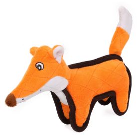 Pet Life Foxy-Tail Quilted Plush Toy (Color: Orange)