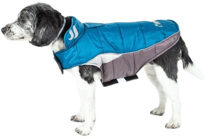 Helios Hurricane-Waded Plush 3M Reflective Dog Coat w/ Black Shark technology (Size: small)