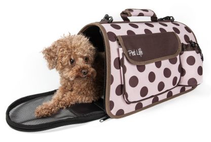 Airline Approved Folding Zippered Casual Pet Carrier (Size: medium)