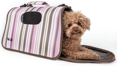 Airline Approved Folding Zippered Sporty Cage Pet Carrier (Size: large)