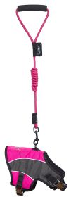 Touchdog Reflective-Max 2-in-1 Premium Performance Adjustable Dog Harness and Leash (Size: medium)