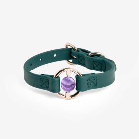 BIOTHANE-JUNGLEGREEN-CHEVAMETHYST (Color: Jungle Green, Size: X-Small)