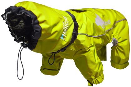Dog Helios Weather-King Ultimate Windproof Full Bodied Pet Jacket (Color: Yellow, Size: medium)