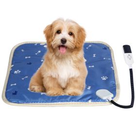 Electric Dog Heating Mat Waterproof Warming Blanket with 9 Heating Levels 4 Timer Setting (Type: 9 Heating Levels, Size: S(45X45CM))