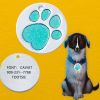 Personalized Dog Tags; Engraved Footprints Tags
