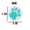 Personalized Dog Tags; Engraved Footprints Tags