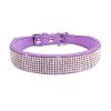 Dog Collar Crystal Glitter Rhinestone Pet Collars Zinc Alloy Buckle Collar For Small Medium Dogs