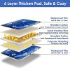 Electric Dog Heating Mat Waterproof Warming Blanket with 9 Heating Levels 4 Timer Setting