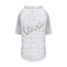 Love Dog Sweater (Color: Grey, Size: XXS)
